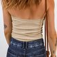 Twist Front Knit Bandeau