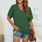 V-Neck Side Ruched Tee