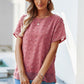 Swiss Dot Round Neck Blouse