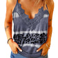Full Size Leopard Lace Trim Cami
