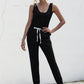 Knot Sleeveless Waist Jumpsuit
