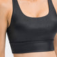 Crisscross Strappy Back Sports Bra