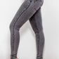 Buttoned Skinny Long Jeans