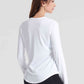 Round Neck Long Sleeve Sports Top