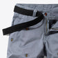 Bee Embroidery Belted Shorts