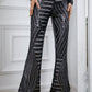 Sequin High Waist Flared Pants