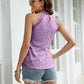 Lace Ruffle Collar Sleeveless Top