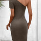 Cutout Twisted One-Shoulder Mini Dress