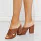 Qupid Pier Walk Jute Block Heel Slide