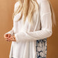 Printed Color Block Dropped Shoulder Spliced Top