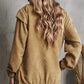 Snap Front Shoulder Detail Corduroy Shacket