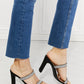 MMShoes Leave A Little Sparkle Rhinestone Block Heel Sandal in Black