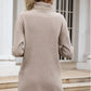 Drop Shoulder High Neck Sweater