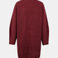 Lace-Up Balloon Sleeve Sweater Dress