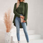 Long Puff Sleeve High-Low Blouse