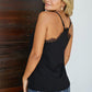 Eyelash Lace Trim Cami Tank