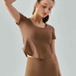Round Neck Short Sleeve Sports T-Shirt