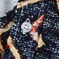 Geometric Print Button-Down Short Sleeve Shirt