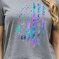 Simply Love Full Size NEVER GIVE UP Graphic Cotton Tee