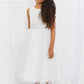 Kid's Dream Little Miss Classy Tutu Dress in Icy White