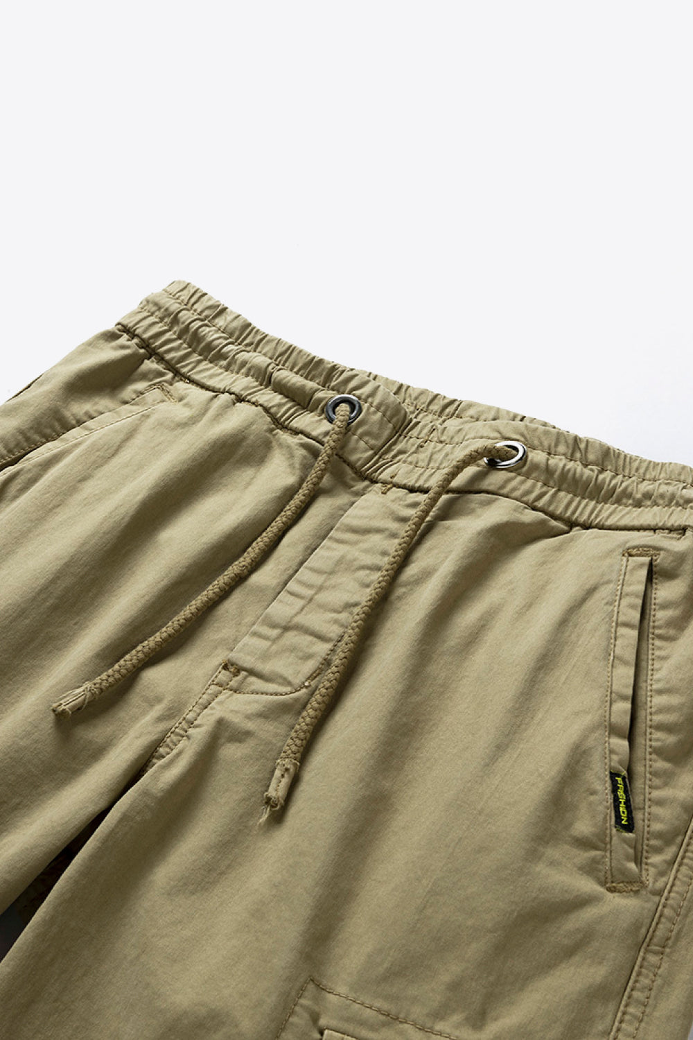 Drawstring Elastic Waist Cargo Joggers