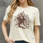 Simply Love Full Size Cowboy Boots Flower Graphic Cotton Tee