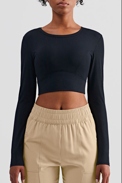 Cross The Finish Line Cropped Sports Top