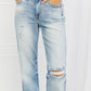 Judy Blue Natalie Full Size Distressed Straight Leg Jeans