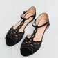 Forever Link Rhinestone Cutout Peep Toe Sandals