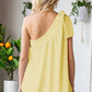 Tied One-Shoulder Blouse