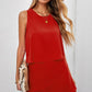 Layered Sleeveless Round Neck Romper
