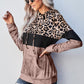Leopard Color Block Hoodie