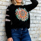 Graphic Leopard Patch Sweatshirt