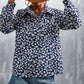 Printed Button Down Long Sleeve Shirt