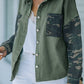 Camouflage Curved Hem Jacket