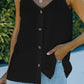 Buttoned V-Neck Cami