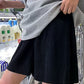 Accordion Pleated Wide Leg Shorts