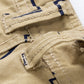 Printed Belted Cargo Shorts