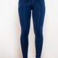 Side Stripe Buttoned High Waist Skinny Jeans