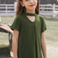 Girls Cutout Short Sleeve T-Shirt
