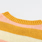Striped Dropped Shoulder Knitted Pullover Sweater