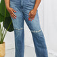 Judy Blue Becka Full Size Mid Rise Straight Jeans