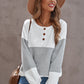 Color Block Quarter-Snap Sweatshirt