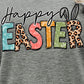 HAPPY EASTER Graphic Round Neck Tee Shirt