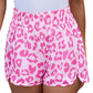 Leopard Elastic Waist Shorts