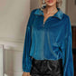 Quarter-Zip Collar Drop Shoulder Top