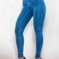 Full Size Buttoned Skinny Jeans