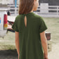 Girls Cutout Short Sleeve T-Shirt