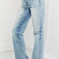Judy Blue Natalie Full Size Distressed Straight Leg Jeans