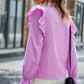 Flounce Sleeve Ruffled Shirt